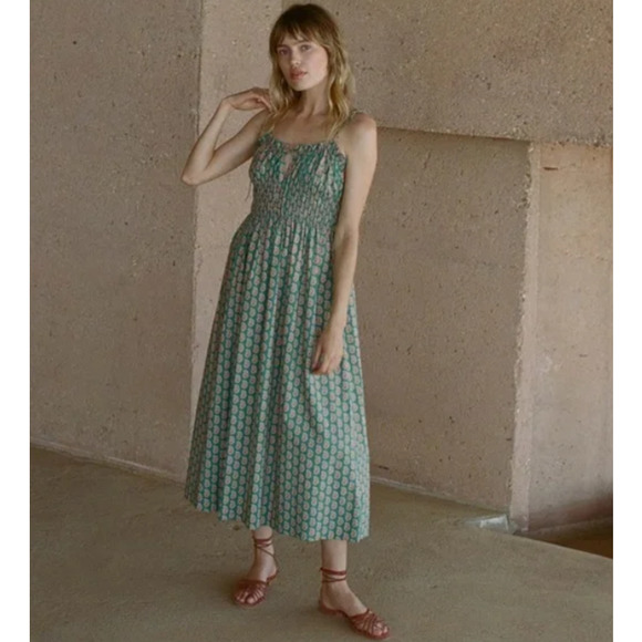 Doen Dresses & Skirts - Dôen Rhoda Cress in Sunrise Paisley size XXL Teal